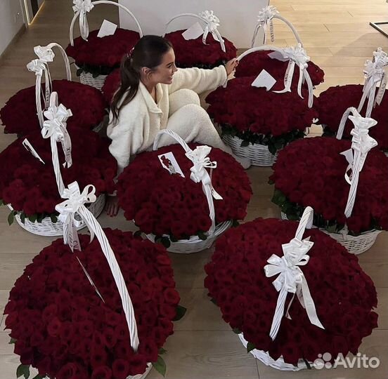 Роза Корзина