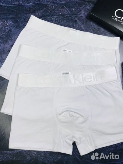 Трусы мужские боксеры calvin klein белые арт.966