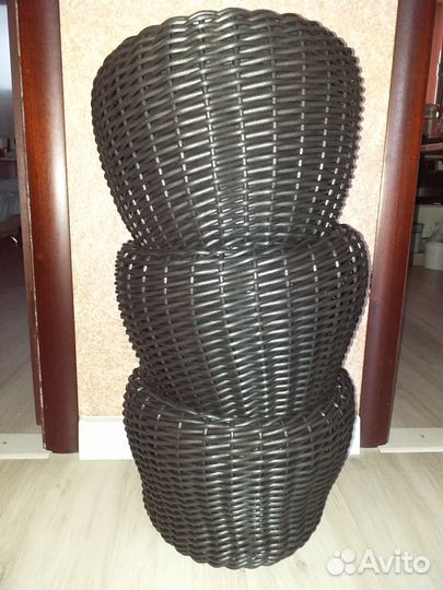 Кашпо из ротанга