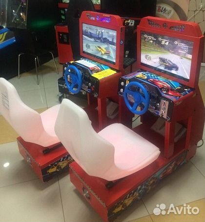 Детский игровой автомат гонки, автосимулятор