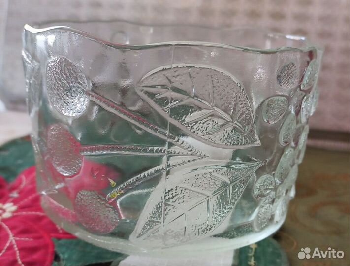 Сахарница, конфетница, стекло СССР