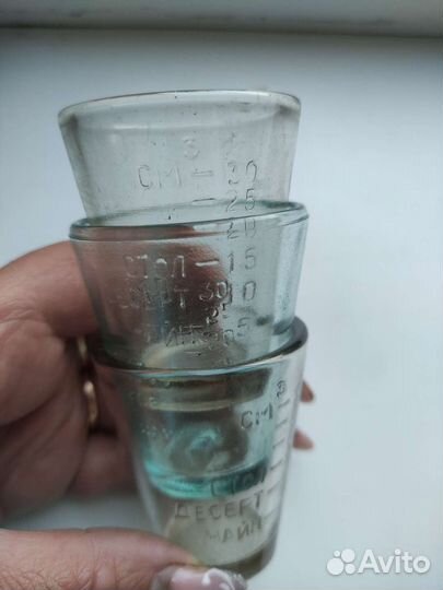 Стопка мерная граненая СССР