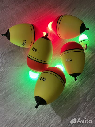 Поплавок с подсветкой для ловли толстолоба 4 шт