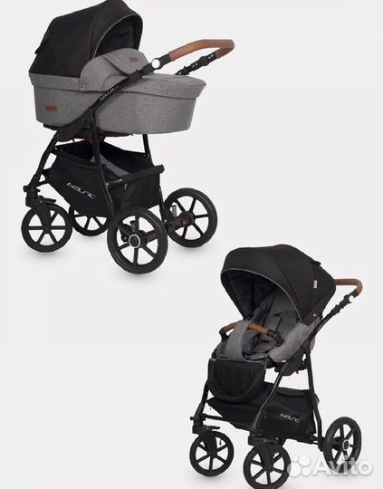 Коляска 2 в 1 riko basic bella lux