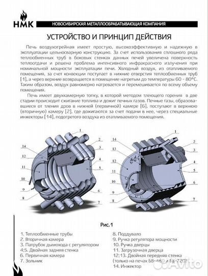 Печь воздухогрейная