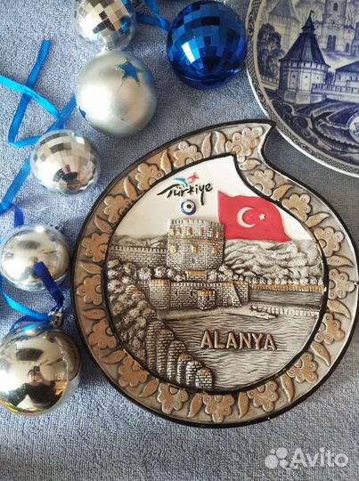 Тарелка декоративная керамика