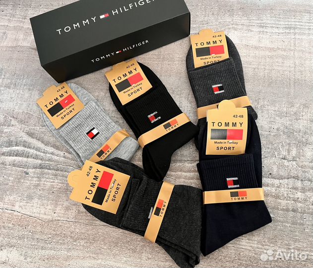 Набор мужских носков Tommy Hilfiger 10шт