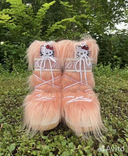 Moonboots зимние ботинки y2k hello kitty