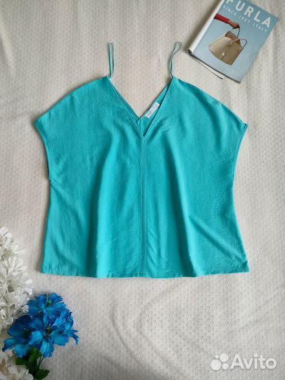 44-46-48 Жен.блуза ярко-голубая Primark новая