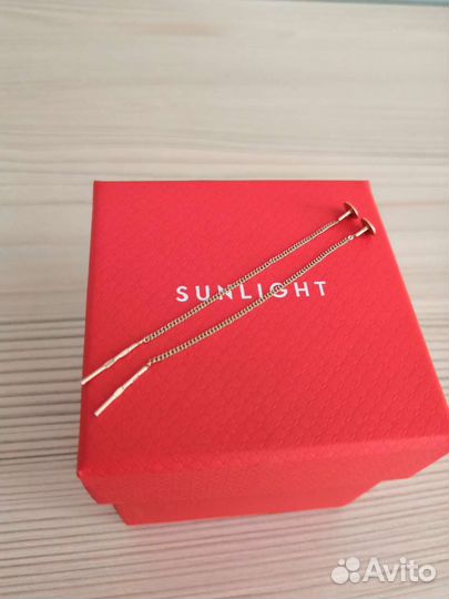 Золотые серьги Sunlight 585'