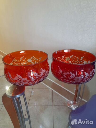Вазы ссср. Вазы красное стекло/рубиновое стекло