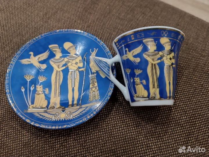 Кофейный сервиз фарфор на 6 персон Египет