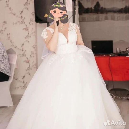 Свадебное платье пышное