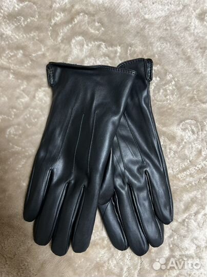Перчатки женские кожаные новые