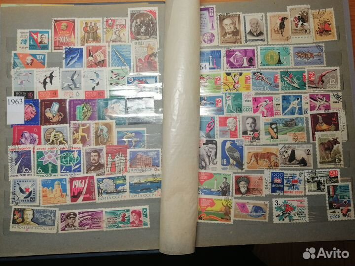 Альбом с марками СССР более 750 шт. + блоки