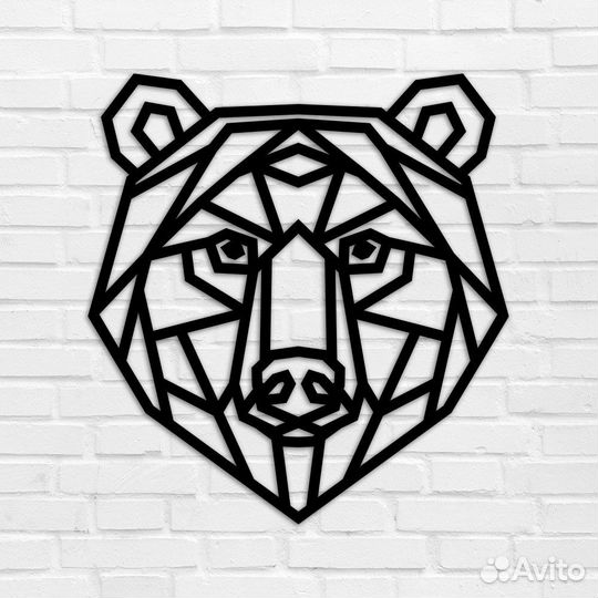 Панно медведь из фанеры