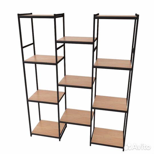 Стеллаж Лофт для одежды кд-2220 комбинированный