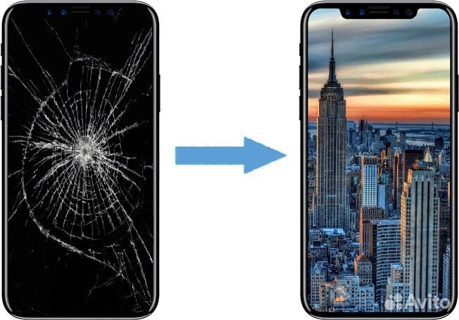 Замена экрана на iPhone за 15 минут на все модели