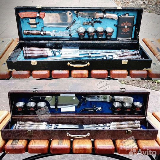 Подарочный набор шампуров для мужчины