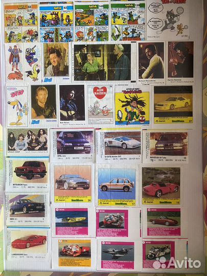 Вкладыши разные от жвачки