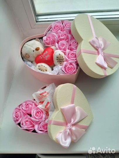 Подарок из мыльных роз