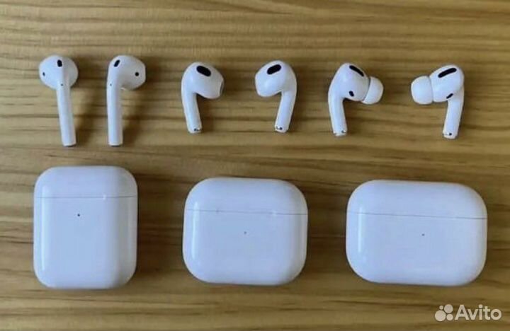 Футляр airpods, правый наушник, левый наушник