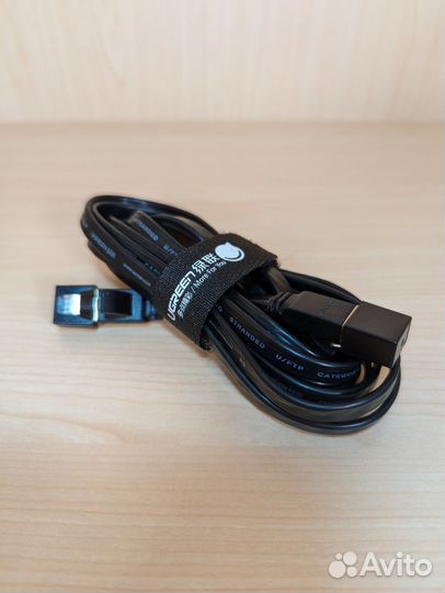 Ugreen сетевой плоский кабель Ethernet RJ45 Cat 7