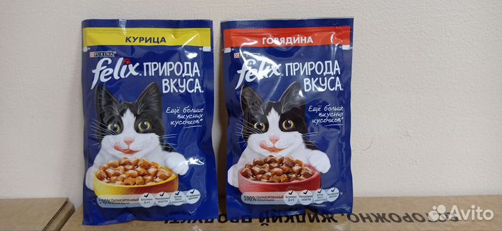 Влажный корм для кошек феликс