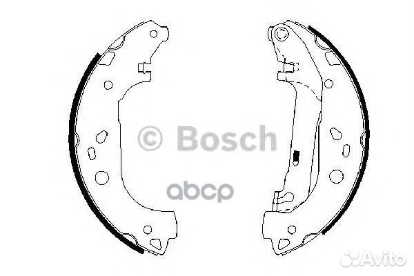 Колодки тормозные барабанные зад 09864876