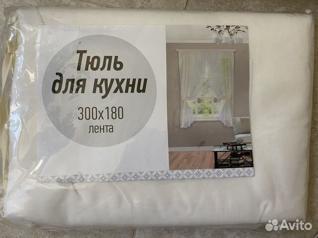 Тюль для кухни на ленте (300x180)