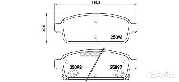 Колодки тормозные P59080 P59080 Brembo