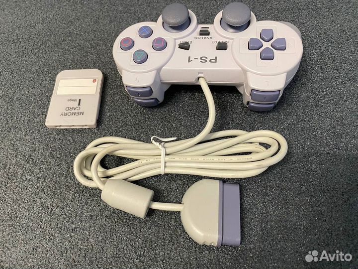 Джойстик Playstation 1 и карта памяти