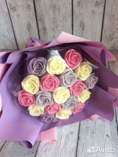 Розы из шоколада,сладкий букет,бельгийский шоколад