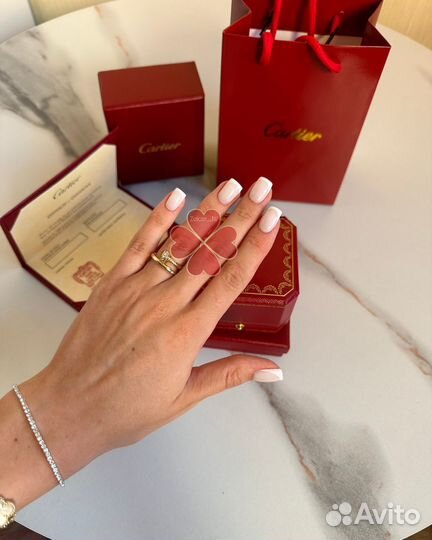 Кольцо гвоздь Картье Cartier золото бриллианты