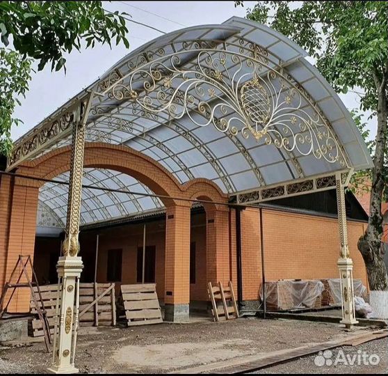 Кованый навес