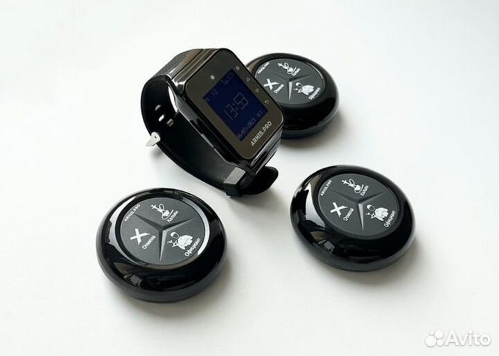 Кнопка вызова официанта/кальянщика с часами