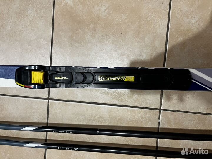 Комплект беговые лыжи, крепления, ботинки, палки