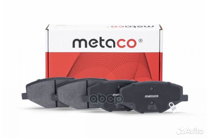 Колодки тормозные передние к-кт 3000635 metaco