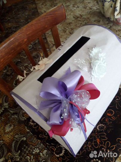 Свадебный сундучок для сбора денег