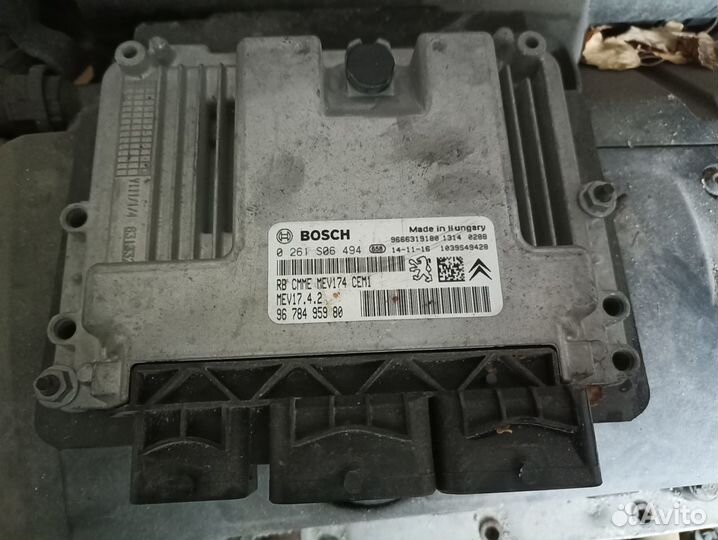 Блок управления двигателем Пежо Ситроен 120л.с EP6