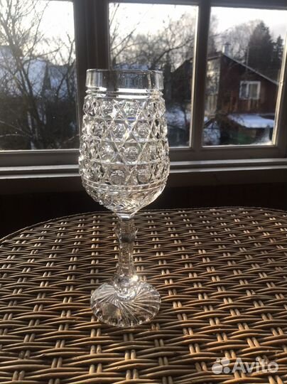 Фужер, кубок, ваза, алмазная грань