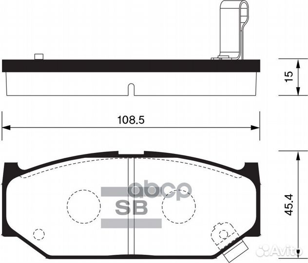 Колодки передние suzuki Swift IV 2010- sangsin