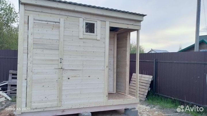 Хозблок с туалет душе 3х2м