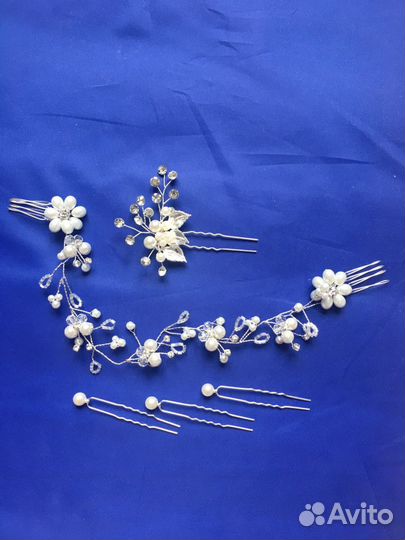 Свадебные украшения в прическу