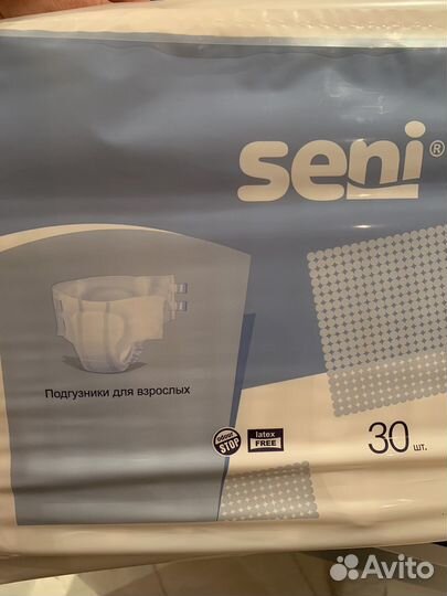 Памперсы для взрослых seni l 3