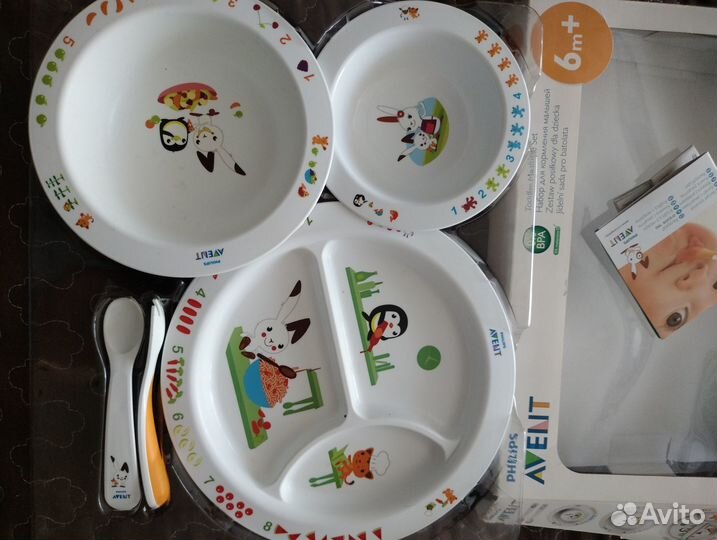 Набор детской посуды philips avent бу