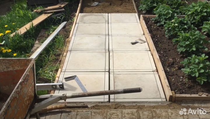 Тротуарная плитка Квадрат Шагрень с завода