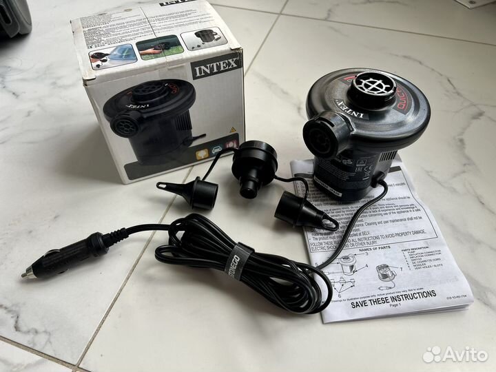 Насос для надувного матраса intex