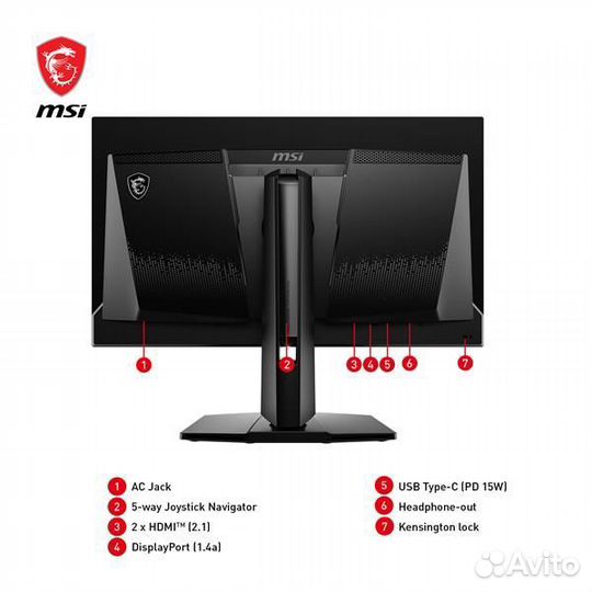 Монитор MSI MAG 271QPX oled 26.5