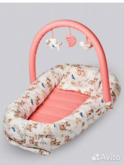 Кокон гнездышко с дугой для новорожденных
